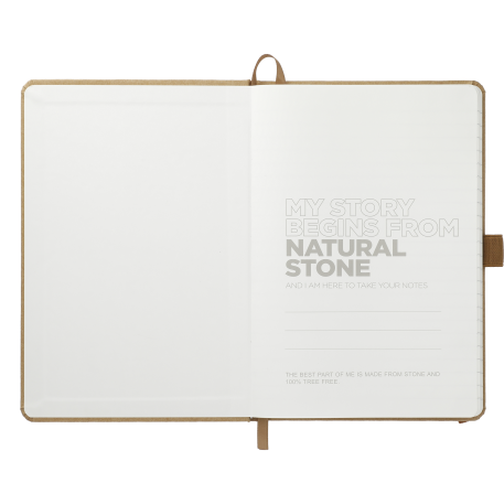 5.5" x 8.5" Washable Kraft Stone Bound JournalBook