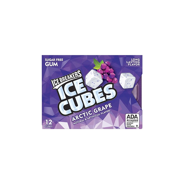 Chicles Ice Cubes Arctic Grape 