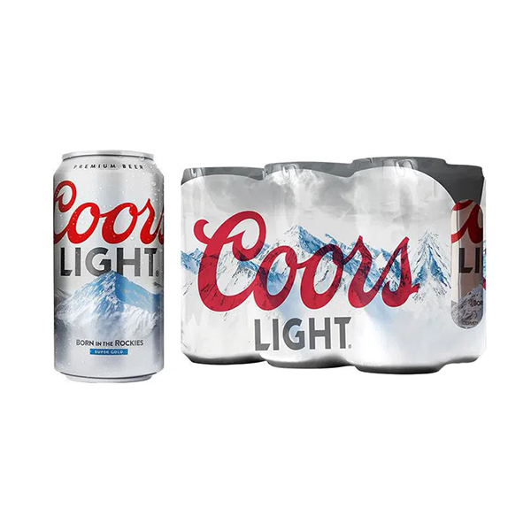 6-Pack Cerveza Coors Light en lata 