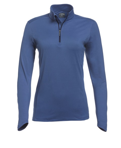 Callaway - Solid Knit Long Sleeve 1/4 Zip Golf Shirt