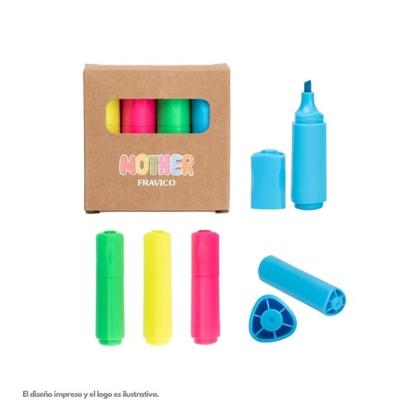 4-IN-1 MINI HIGHLIGHTER SET