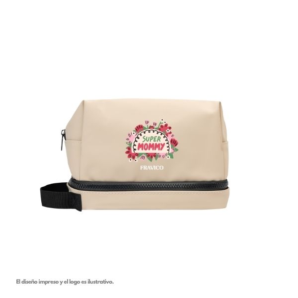 HUDSON RPET LEATHERETTE COSMETIC BAG