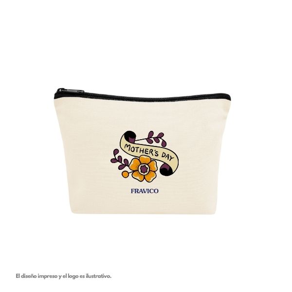 AWARE™ RECYCLED COTTON ZIP POUCH