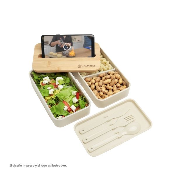Stackable Bento Box With Phone Stand