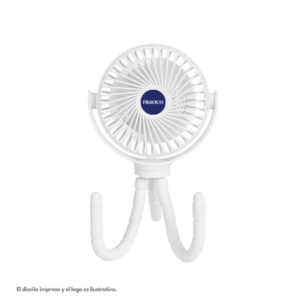 PORTABLE RECHARGEABLE FAN WITH FLEXIBLE TRIPOD
