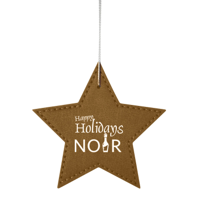 Leatherette Ornament - Star