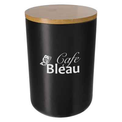 24 Oz. Ceramic Container With Bamboo Lid