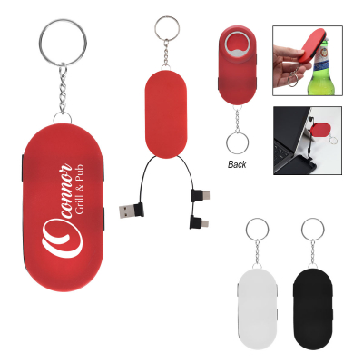 Hideaway 3-In-1 Charging Cable & Bottle Opener