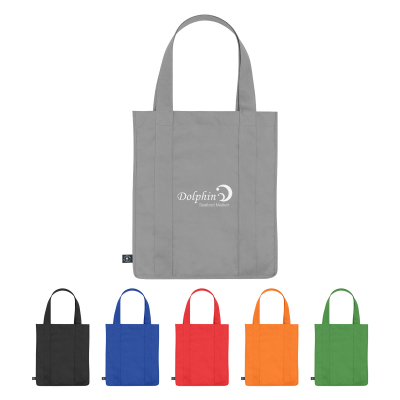 Non-Woven Shopper Tote Bag With 100% RPET Material