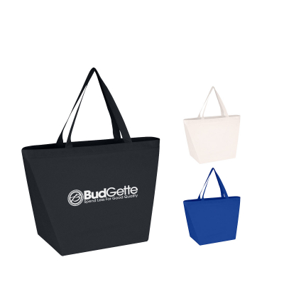 Non-Woven Shopper Tote Bag With Antimicrobial Additive