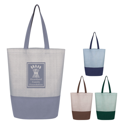 Herringbone Non-Woven Tote Bag