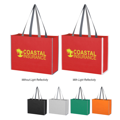 Non-Woven Reflective Edge Tote Bag