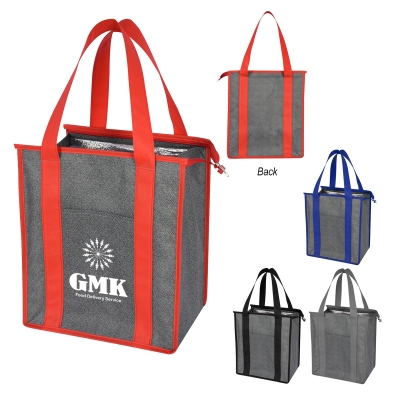 Heathered Non-Woven Cooler Tote Bag