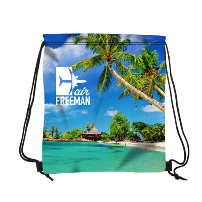 16" W X 18" H Polyester Drawstring Backpack