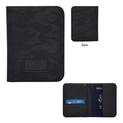 Midnight Camo Passport Holder