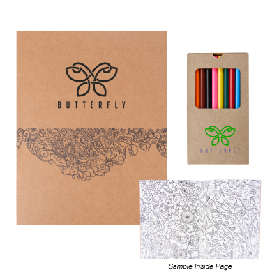 Secret Garden Adult Coloring Book With Colored Pencils