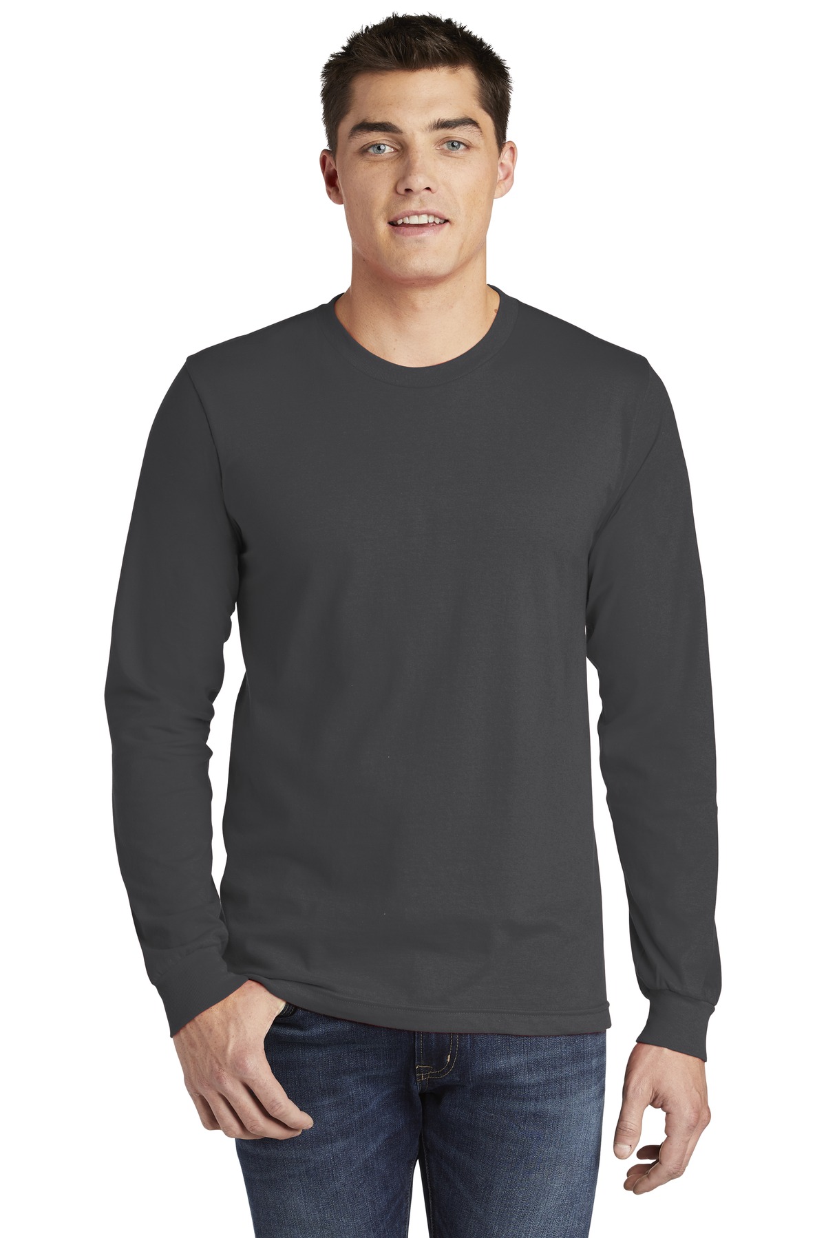 American Apparel  Fine Jersey Long Sleeve T-Shirt. 2007W