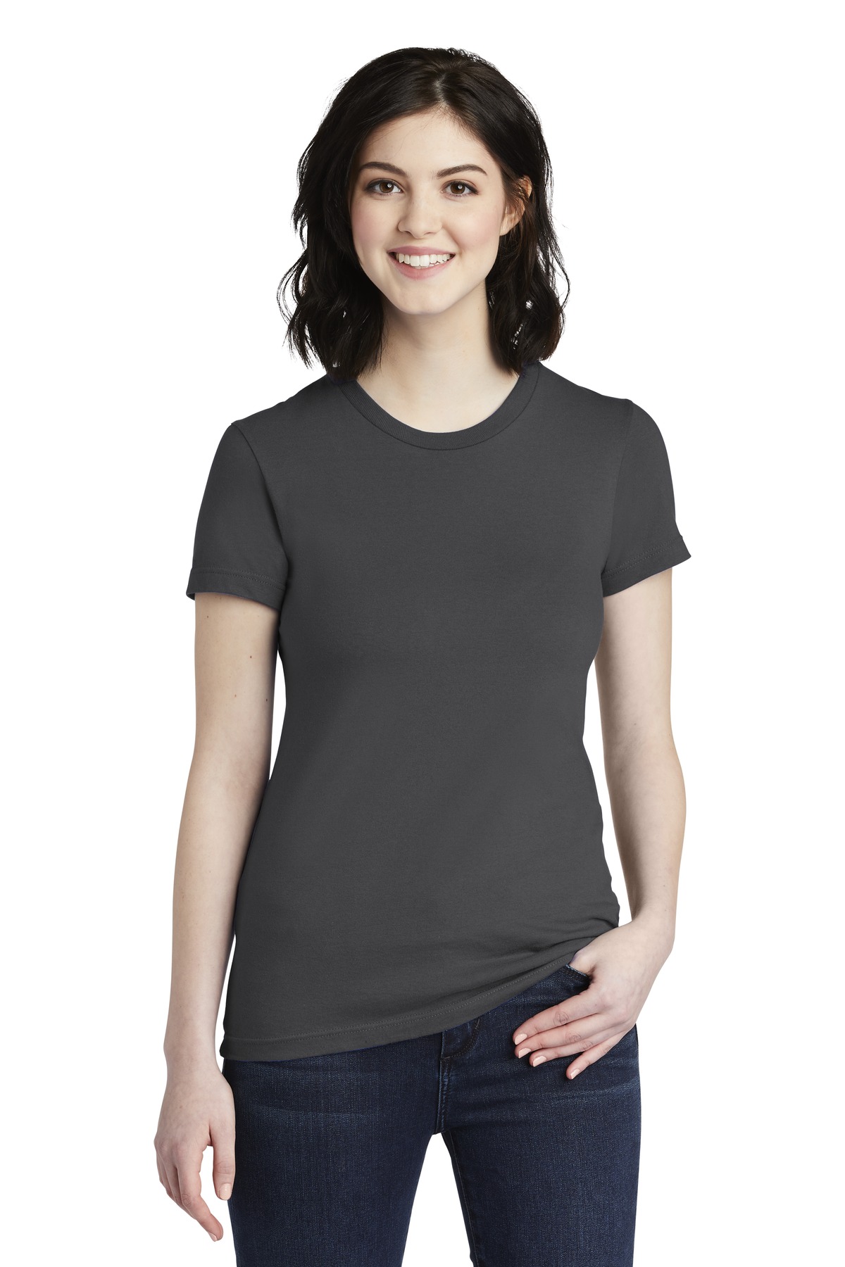 American Apparel  Womens Fine Jersey T-Shirt. 2102W
