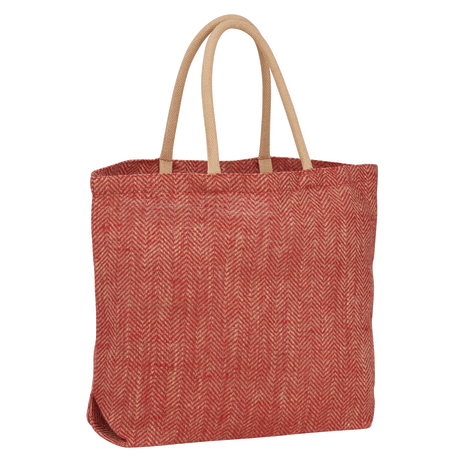 Herringbone Jute Tote