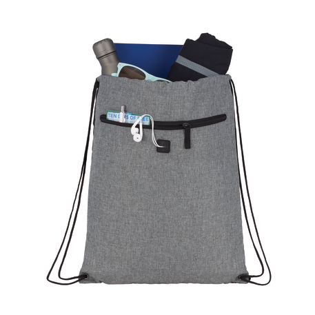 Graphite Drawstring Sportspack w/ Earbud Port