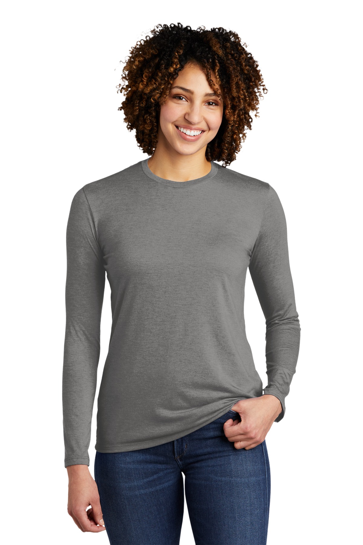 Allmade   Womens Tri-Blend Long Sleeve Tee AL6008