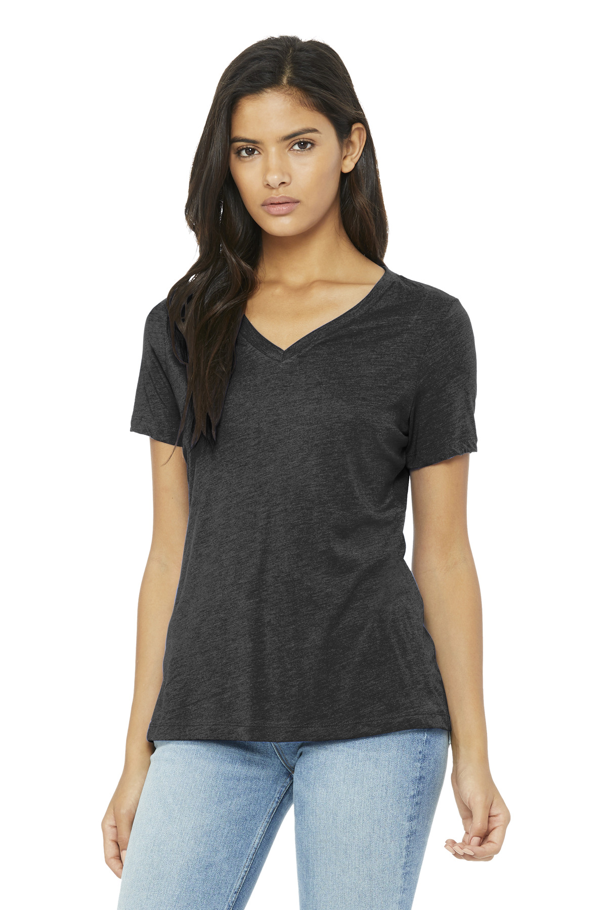 BELLA+CANVAS Womens Relaxed Triblend V-Neck Tee BC6415