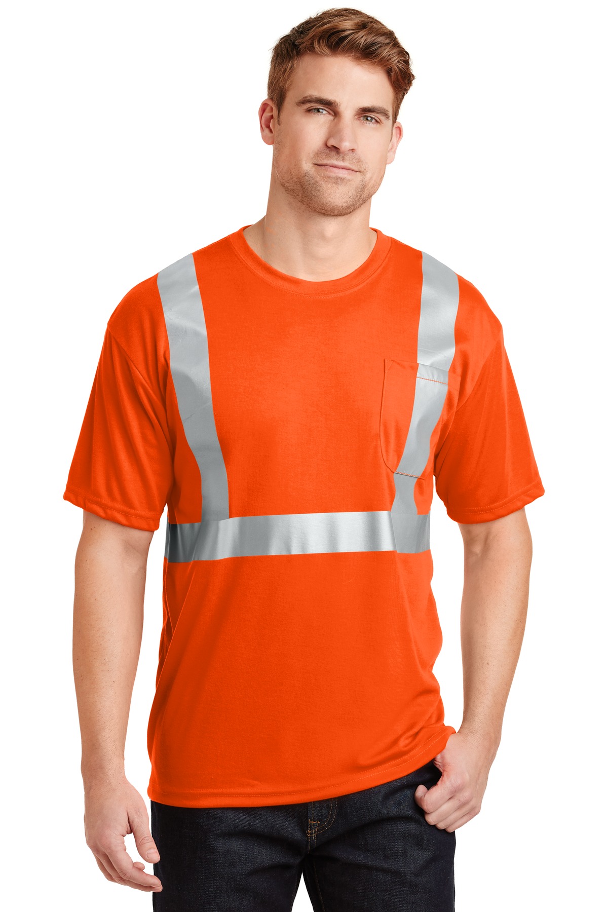 CornerStone - ANSI 107 Class 2 Safety T-Shirt.  CS401