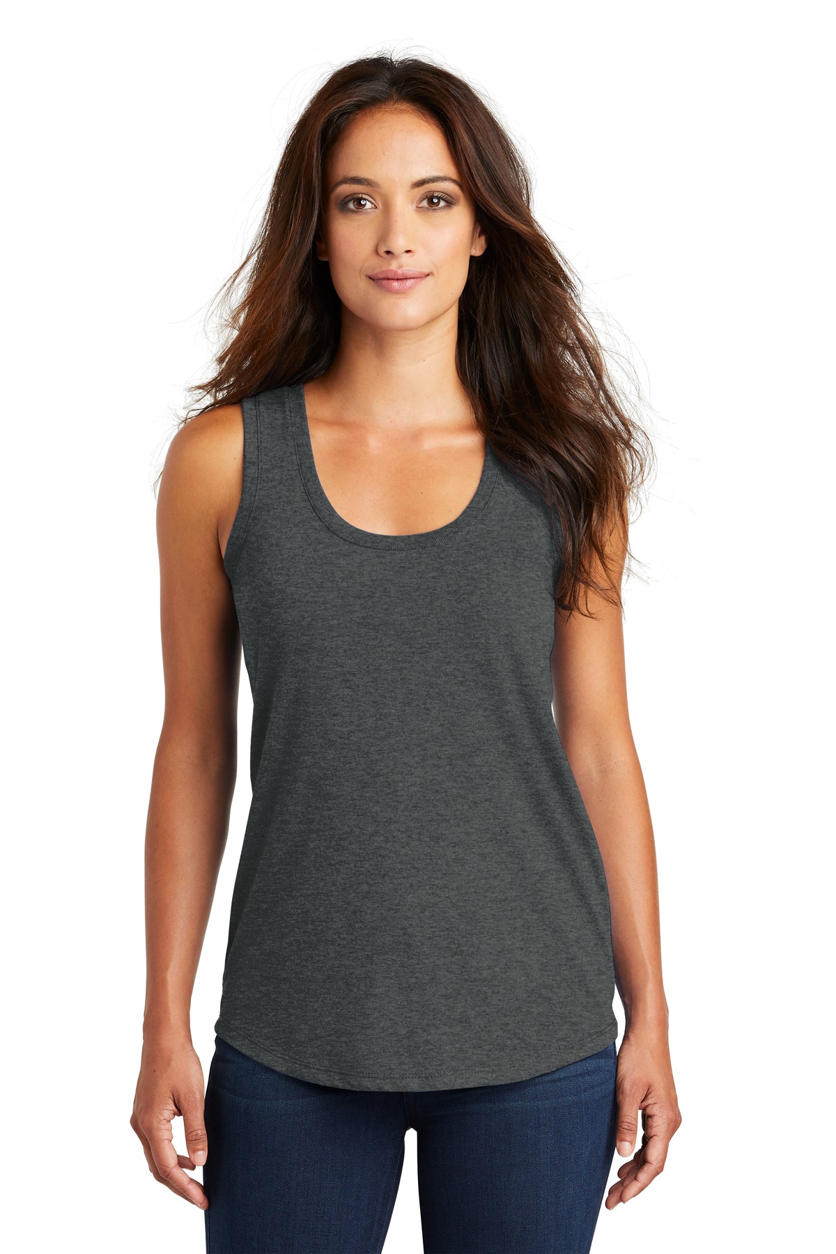 District  Womens Perfect Tri Racerback Tank. DM138L