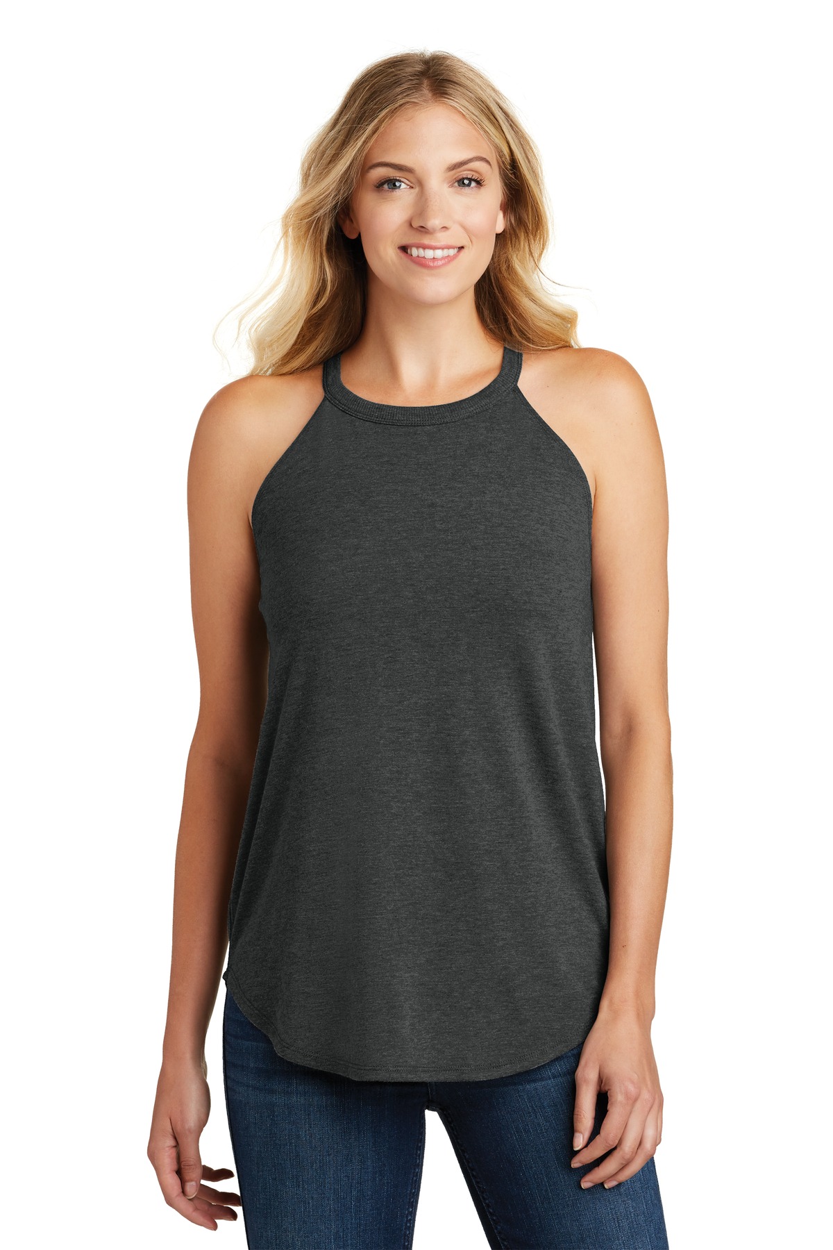 District   Womens Perfect Tri  Rocker Tank. DT137L