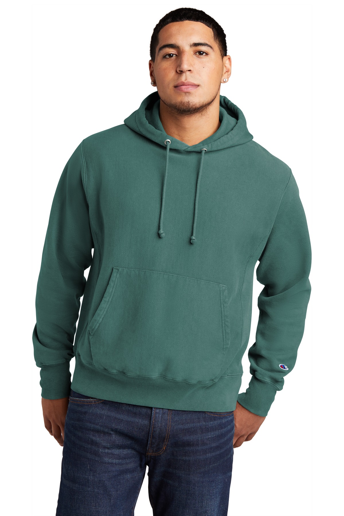 Champion  Reverse Weave  Garment-Dyed Hooded Sweatshirt. GDS101