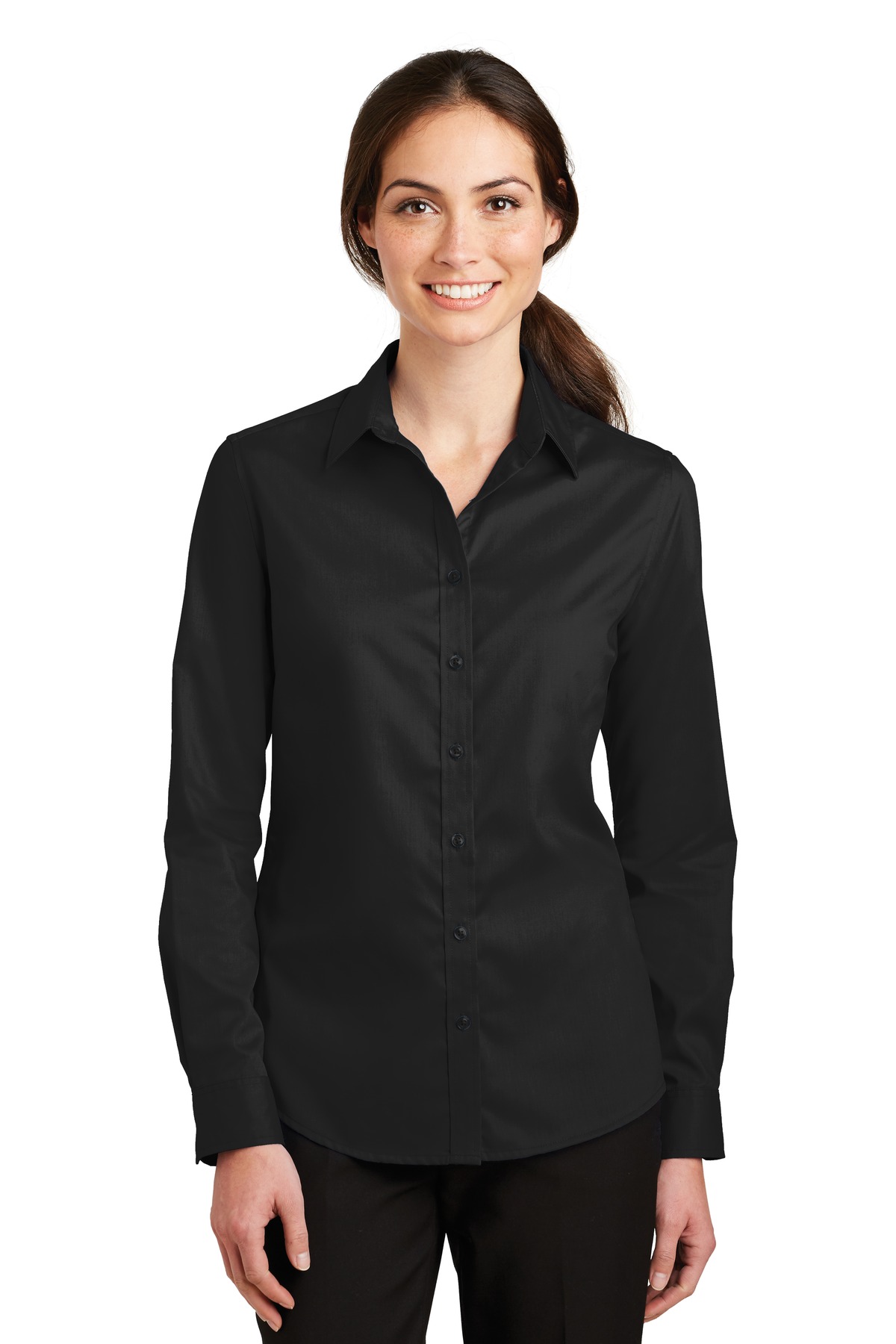 Port Authority Ladies SuperPro Twill Shirt. L663