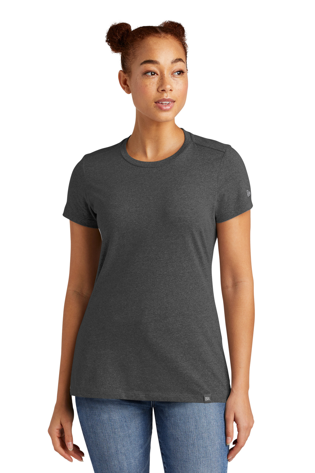 New Era  Ladies Heritage Blend Crew Tee. LNEA100