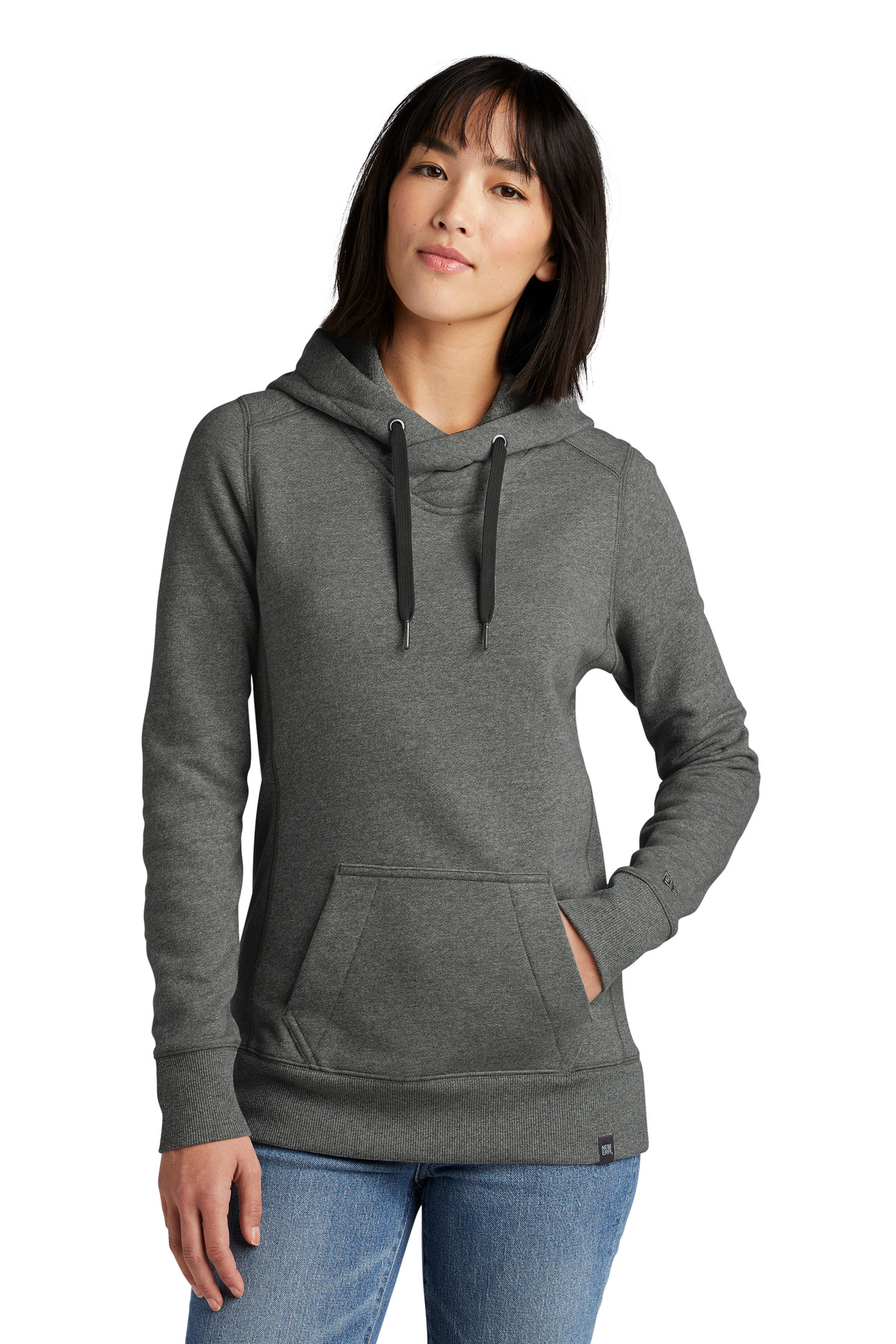 New Era  Ladies French Terry Pullover Hoodie. LNEA500