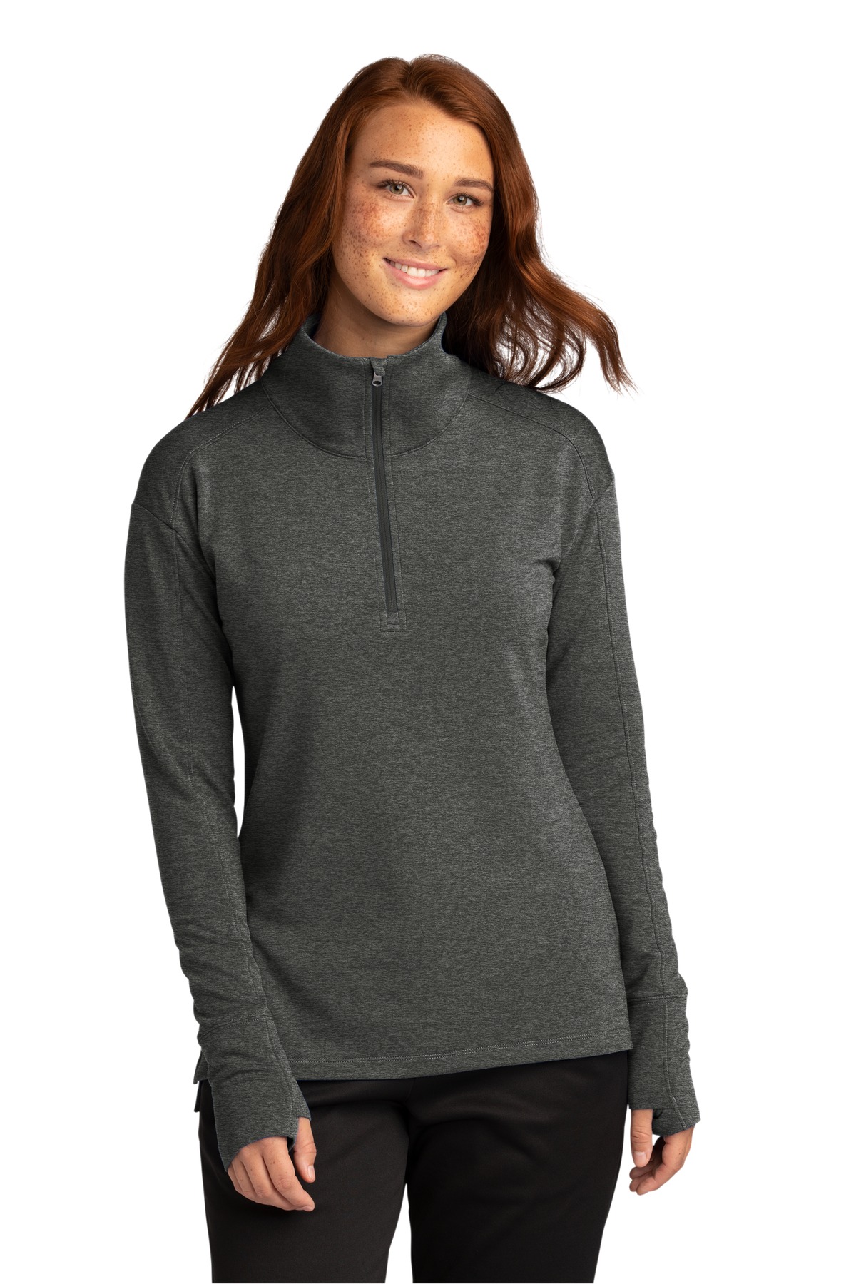 Sport Tek Ladies Sport Wick Flex Fleece 1 4 Zip. LST561