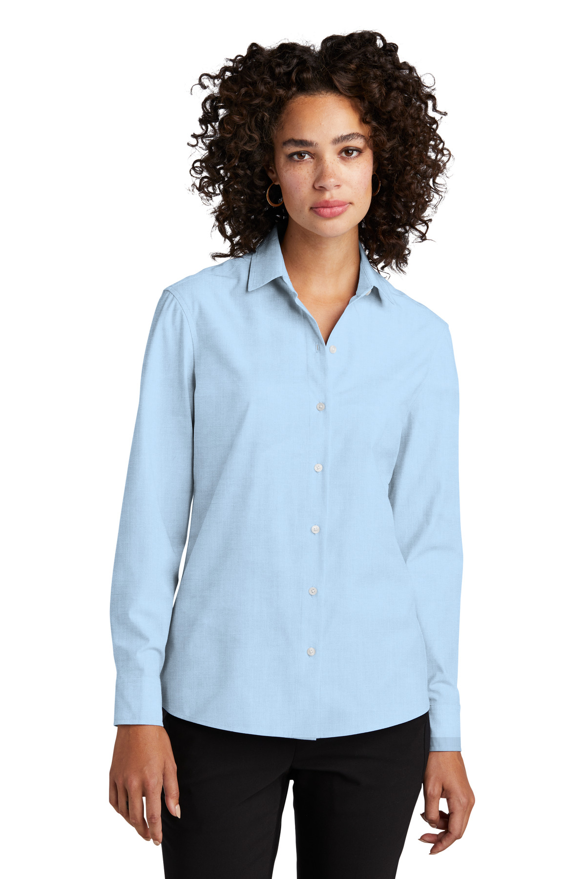 Mercer+Mettle Womens Long Sleeve Stretch Woven Shirt MM2001