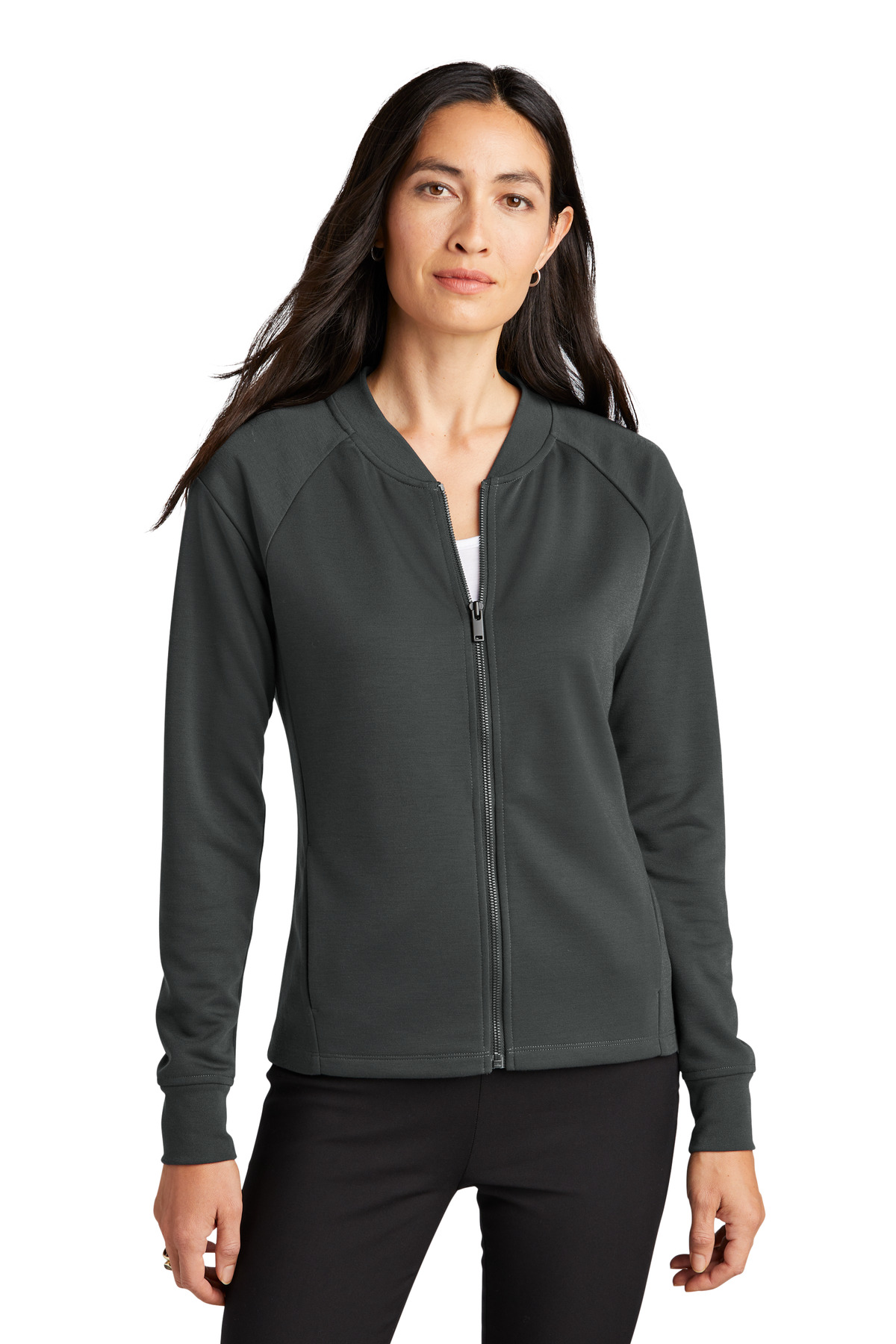 Mercer+Mettle Womens Double-Knit Bomber MM3001