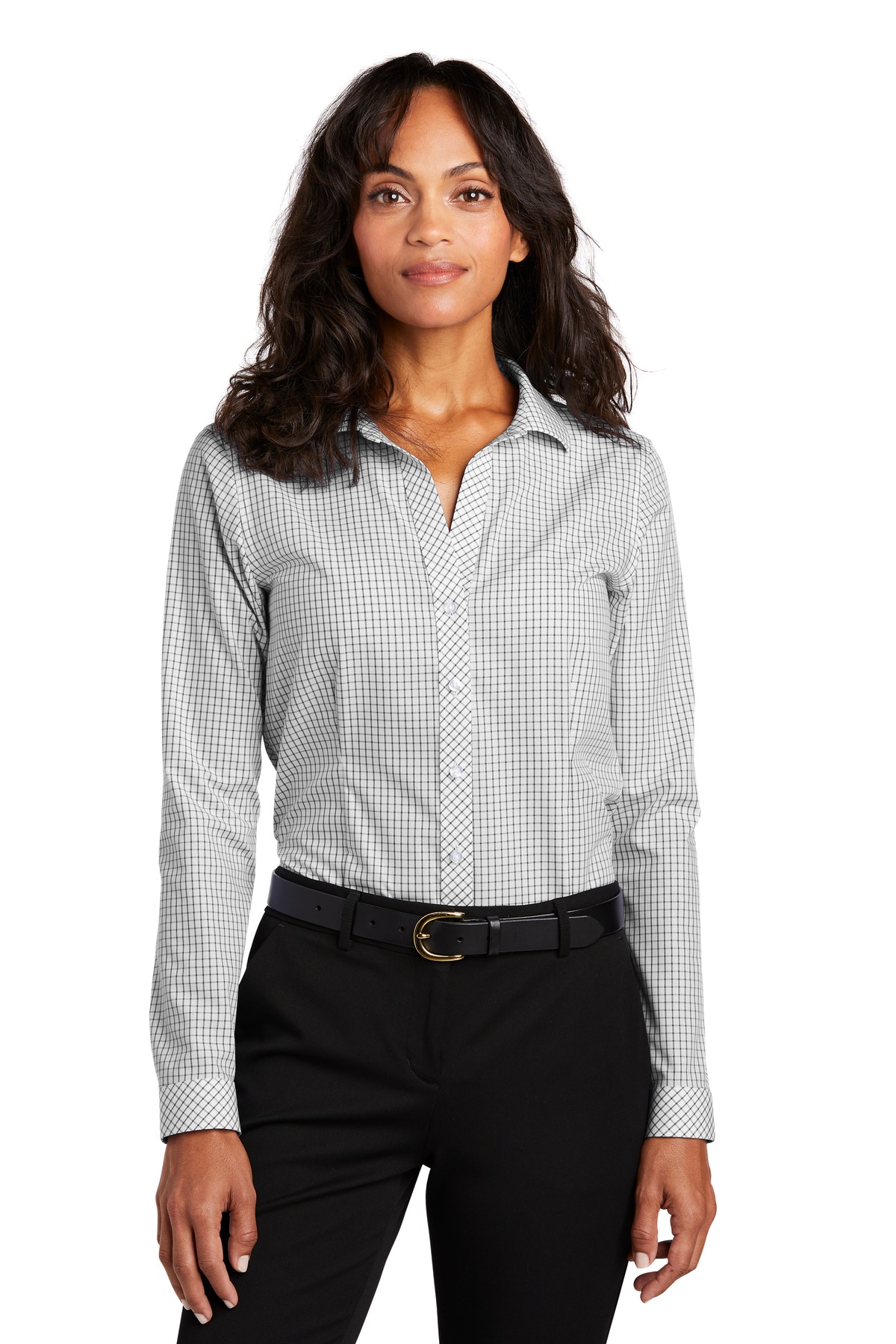 Red House  Ladies Open Ground Check Non-Iron Shirt RH86